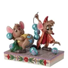 Disney samlarfigur Disney Jul - Jack & Gus från Askungen med askungens pärlor - Nostalgiska.se