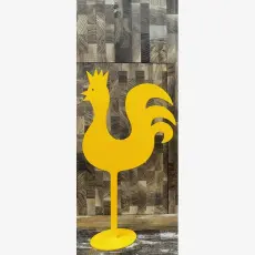  Tupp i smide 34 cm - Gul - Nostalgiska.se