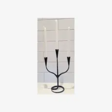  smidesljusstake 3 armad - Nostalgiska.se