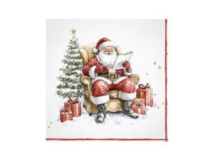  Julservett Santa Wish List 33x33 cm - Nostalgiska.se