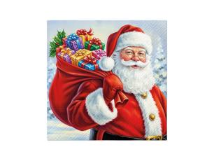  Julservett Santa Surprise 33x33 cm - Nostalgiska.se
