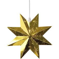  Adventsstj&auml;rna - klassisk m&auml;ssing 28x28 cm - Nostalgiska.se