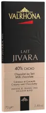 Valrhona God kraftig Mjölkchokladkaka från Valrhona Jivara 40% 70 g - Nostalgiska.se