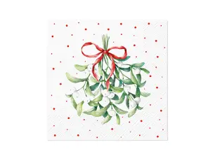  Servett Mistletoe Magic 33x33 cm - Nostalgiska.se