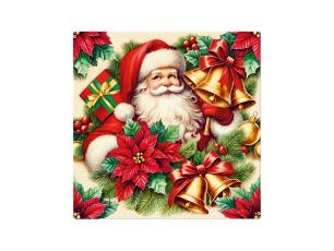  Julservett Santa Bells 33x33 cm - Nostalgiska.se
