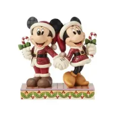 Disney samlarfigur Disney Jul - Musse & Mimmi polkagrisar - Nostalgiska.se
