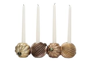  Adventsljusstake med julkulor - Nostalgiska.se