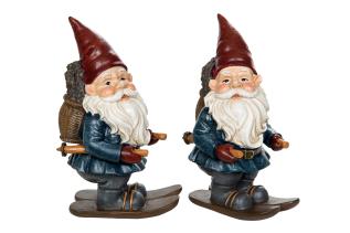  Tomte på skidor 14,5 cm - Nostalgiska.se