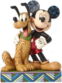 Disney samlarfigur Disney Jul - Musse & Pluto bästa vänner - Nostalgiska.se