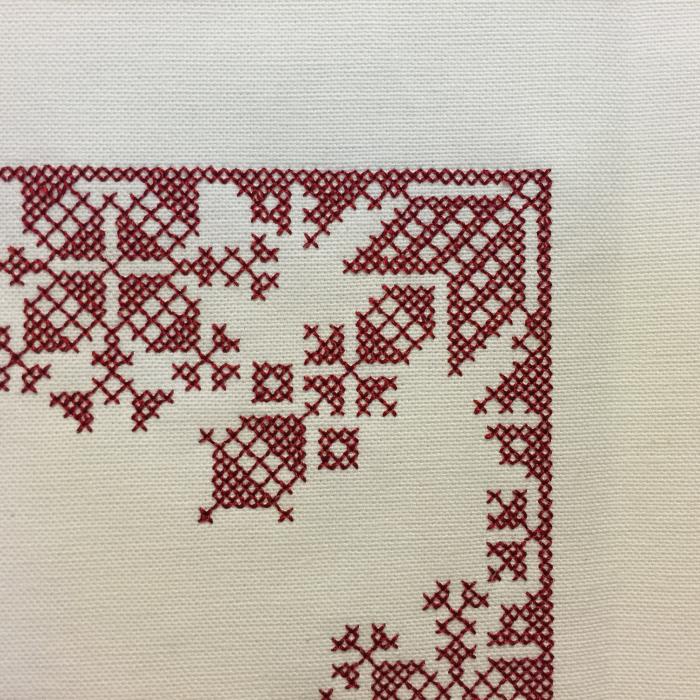Bild 3,  Broderad väggbonad 