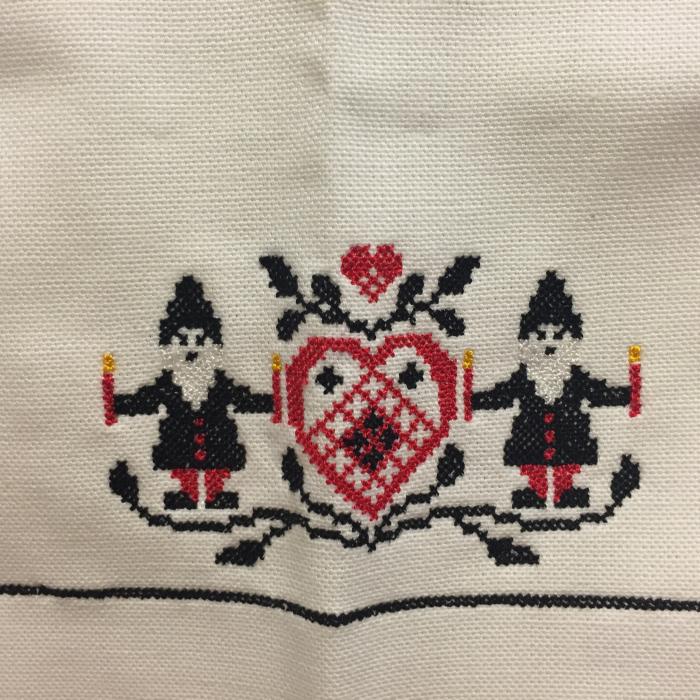 Bild 3,  Broderad väggbonad 
