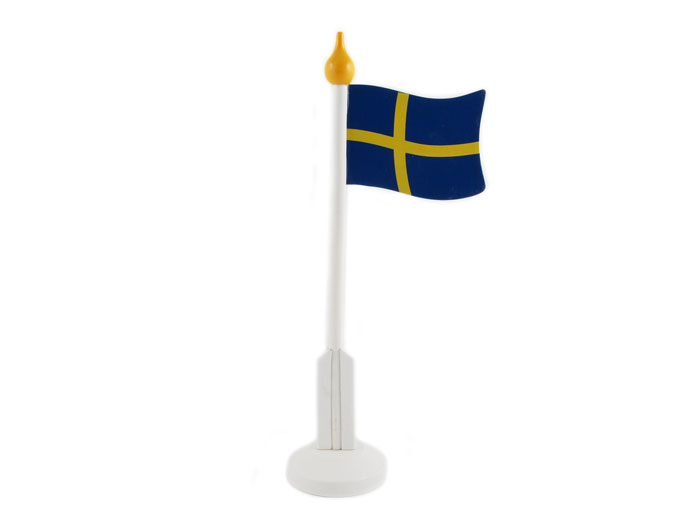  Flaggstång vit trä stor - Nostalgiska.se