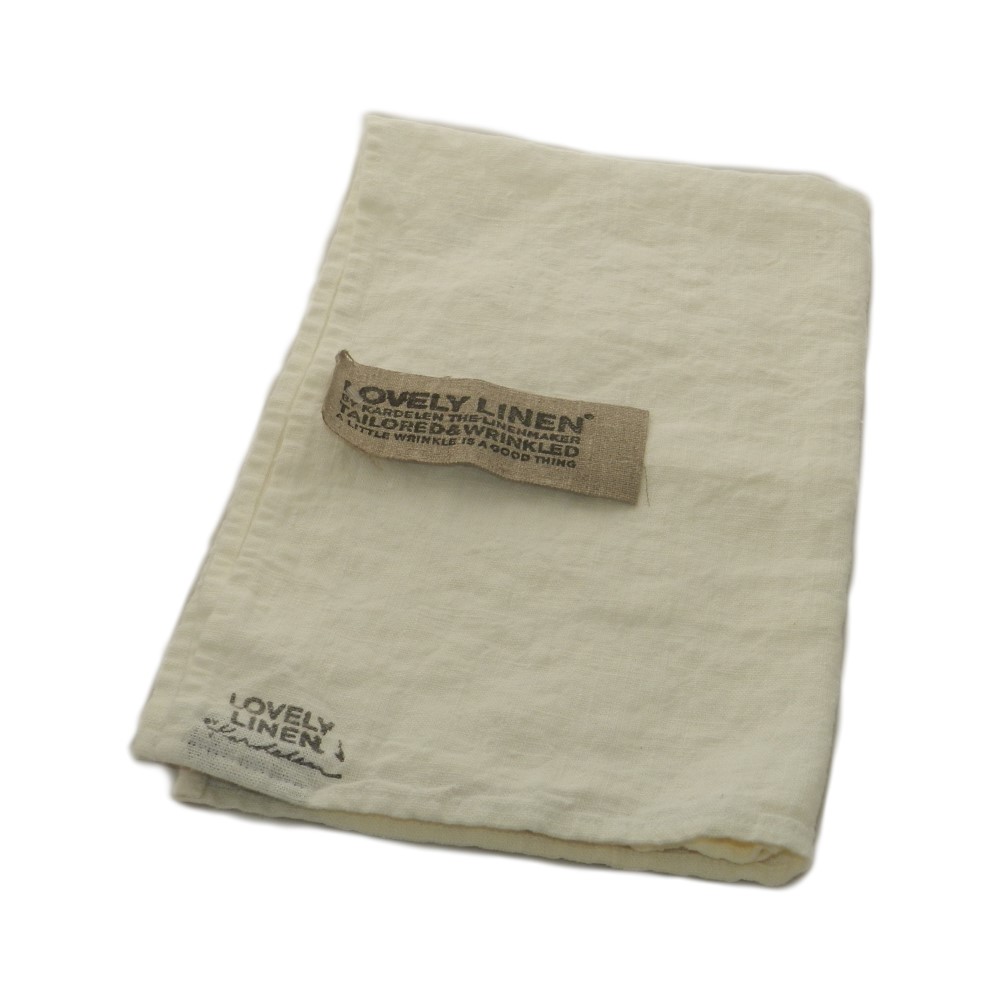 Lovely Linen Linnehandduk off white - Nostalgiska.se